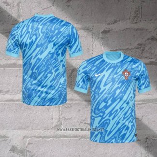 Portugal Goalkeeper Shirt 2024 Blue