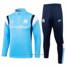 Sweatshirt Tracksuit Olympique Marseille 2023-2024 Light Blue