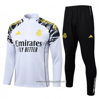 Sweatshirt Tracksuit Real Madrid Kid 2025-2026 White