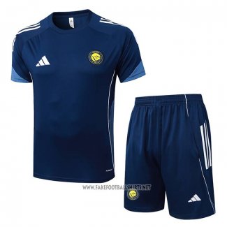 Tracksuit Al Nassr Short Sleeve 2025-2026 Blue - Shorts
