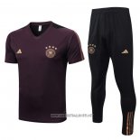 Tracksuit Germany Short Sleeve 2022-2023 Brown