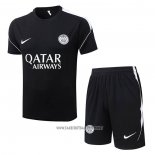 Tracksuit Paris Saint-Germain Short Sleeve 2026-2027 Black - Shorts