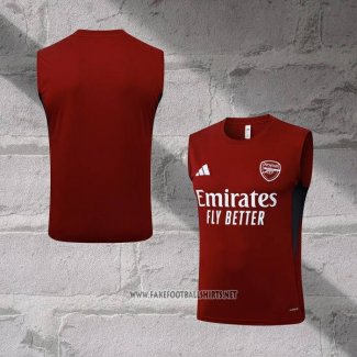 Arsenal Training Shirt Without Sleeves 2025-2026 Red