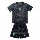 Brazil Away Goalkeeper Shirt Kid 2024