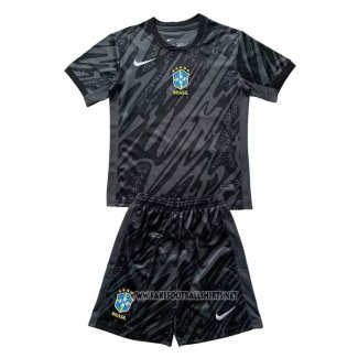 Brazil Away Goalkeeper Shirt Kid 2024