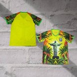 Brazil Jesus Shirt 2025-2026 Yellow Green Thailand