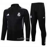 Jacket Tracksuit Real Madrid Kid 2025-2026 Black