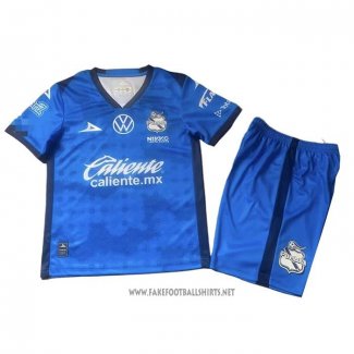 Puebla Goalkeeper Shirt Kid 2025-2026 Blue