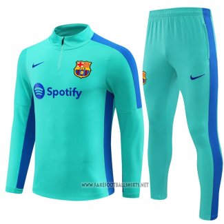 Sweatshirt Tracksuit Barcelona Kid 2023-2024 Green