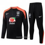 Sweatshirt Tracksuit Brazil 2025-2026 Black