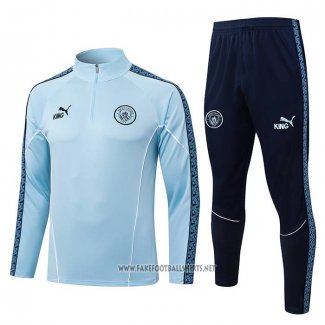 Sweatshirt Tracksuit Manchester City Kid 2025-2026 Blue