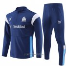 Sweatshirt Tracksuit Olympique Marseille Kid 2023-2024 Blue