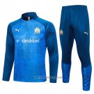 Sweatshirt Tracksuit Olympique Marseille Kid 2023-2024 Blue Oscuro