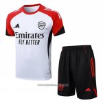 Tracksuit Arsenal Short Sleeve 2025-2026 White - Shorts