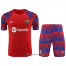 Tracksuit Barcelona Short Sleeve 2023-2024 Red - Shorts