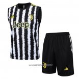 Tracksuit Juventus Without Sleeves 2023-2024 Black and White