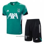 Tracksuit Liverpool Short Sleeve 2025-2026 Green - Shorts