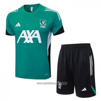 Tracksuit Liverpool Short Sleeve 2025-2026 Green - Shorts