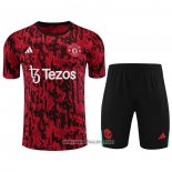 Tracksuit Manchester United Short Sleeve 2023-2024 Red - Shorts