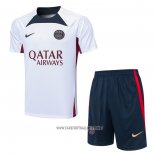 Tracksuit Paris Saint-Germain Short Sleeve 2023-2024 White - Shorts