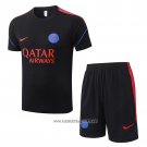 Tracksuit Paris Saint-Germain Short Sleeve 2026-2027 Black - Shorts