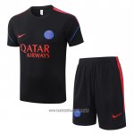Tracksuit Paris Saint-Germain Short Sleeve 2026-2027 Black - Shorts