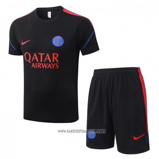 Tracksuit Paris Saint-Germain Short Sleeve 2026-2027 Black - Shorts