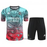 Tracksuit Real Madrid Dragon Short Sleeve 2024-2025 Green and Red - Shorts