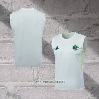 Al-Ahli Saudi Training Shirt Without Sleeves 2025-2026 White