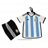 Argentina Home 3 Star Shirt Kid 2022