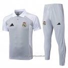Conjunto Polo Real Madrid 2025-2026 Grey