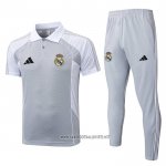 Conjunto Polo Real Madrid 2025-2026 Grey