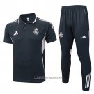 Conjunto Polo Real Madrid 2025-2026 Grey Rosa