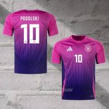 Germany Player Podolski Away Shirt 2024