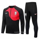 Jacket Tracksuit South Korea 2022-2023 Black and Red