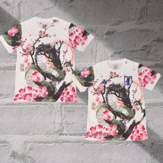 Japan Dragon Shirt 2025-2026 White Thailand Rosa