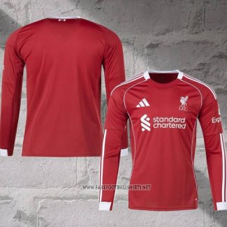 Liverpool Home Shirt Long Sleeve 2025-2026