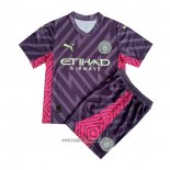 Manchester City Goalkeeper Shirt Kid 2023-2024 Purpura