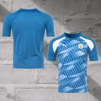 Manchester City Shirt Pre-Match 2023 Blue