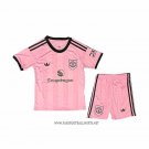 Manchester United Goalkeeper Shirt Kid 2025-2026 Rosa