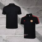 Manchester United Shirt Polo 2025-2026 Black