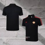 Manchester United Shirt Polo 2025-2026 Black