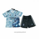 Real Madrid Dragon Shirt Kid 2025-2026 Blue