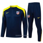 Sweatshirt Tracksuit Atletico Madrid Kid 2025-2026 Blue