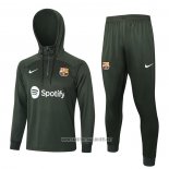 Sweatshirt Tracksuit Barcelona Kid 2023-2024 Green Oscuro