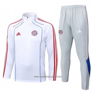 Sweatshirt Tracksuit Bayern Munich 2025-2026 White Red
