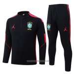 Sweatshirt Tracksuit Brazil 2026-2027 Black Red