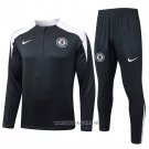 Sweatshirt Tracksuit Chelsea Kid 2025-2026 Black