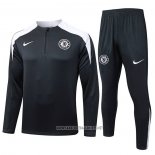 Sweatshirt Tracksuit Chelsea Kid 2025-2026 Black