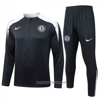 Sweatshirt Tracksuit Chelsea Kid 2025-2026 Black